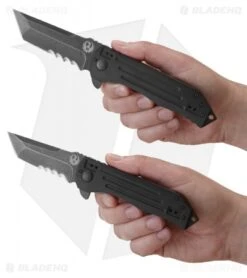 CRKT Ruger Knives 2-Stage Tanto Flipper Knife (4" Black SW Serr) R2102K -Crkt Shop crkt ruger r2103k hand cm
